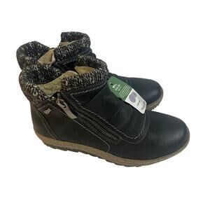 Spring Step NWT Women's CLEORA Boots Black Brown Ankle Bootie Sz 36 US 6